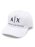 Armani Exchange casquette à logo brodé - Blanc - thumbnail