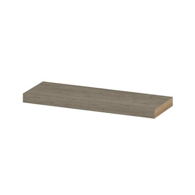 INK 20d wandplank - 60x20x3.5cm - voorzijde afgekant - tbv nis - MFC Greige eiken 1258704