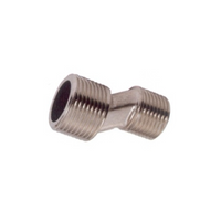 Sub S-koppeling 3/4" x 1/2" zonder roset, chroom