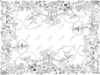 Teken-tafelkleed Babyshower