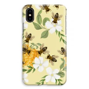 No flowers without bees: iPhone X Volledig Geprint Hoesje