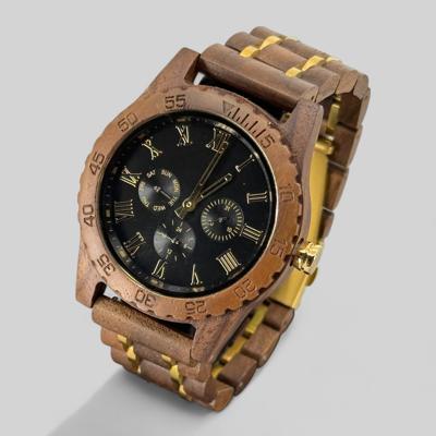 TimberWood Black Regal Walnut™ - Herenhorloge Walnoot & Goud