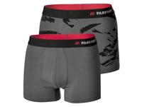 PARKSIDE 2 heren boxers (patroon/donkergrijs, M)
