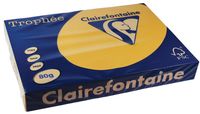Clairefontaine Trophée Pastel, gekleurd papier, A3, 80 g, 500 vel, goudgeel