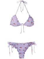 Amir Slama bikini imprimé - Violet - thumbnail