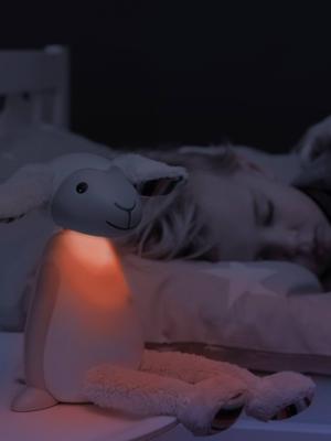 Fin het schaap-nachtlampje en leesspeeltje ZAZU grijs