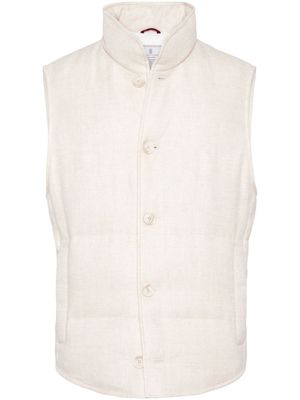 Brunello Cucinelli gilet à col montant - Tons neutres