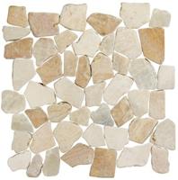 Stone Line Palladiana Mozaiek Tegel Breuk - Crème Mix Marmer Ongeglazuurd 300x300mm