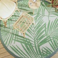 VidaXL Buitenkleed arakil ø 200 cm polypropeen groen