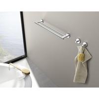 Zack SCALA Handdoekhouder - 66cm - dubbel - hoogglans RVS 40059