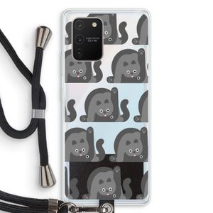 Cats: Samsung Galaxy S10 Lite Transparant Hoesje met koord