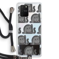 Cats: Samsung Galaxy S10 Lite Transparant Hoesje met koord