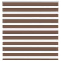 VidaXL Zebra rolgordijn 150x150 cm stofbreedte 145,9cm polyester bruin