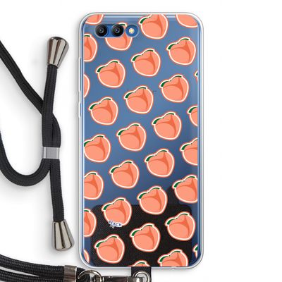 Just peachy: Honor 10 Transparant Hoesje met koord