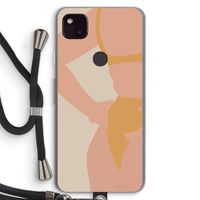 Bikini body: Pixel 4a 5G Transparant Hoesje met koord