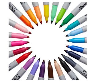 Viltstift Sharpie Electro Pop rond 0.9mm blister Ãƒ 24 kleuren