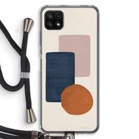 Geo #3: Samsung Galaxy A22 5G Transparant Hoesje met koord
