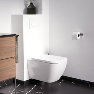 Luca Varess Cordaro hangend toilet hoogglans wit randloos, inclusief isolatieset