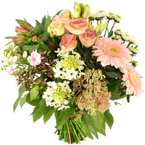 Groepen boeket roze wit