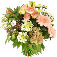 Groepen boeket roze wit
