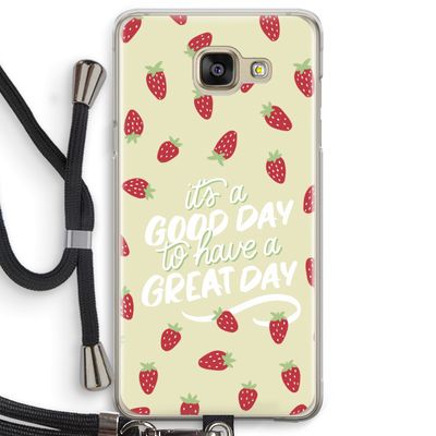 Don't forget to have a great day: Samsung Galaxy A5 (2016) Transparant Hoesje met koord