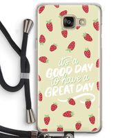 Don't forget to have a great day: Samsung Galaxy A5 (2016) Transparant Hoesje met koord