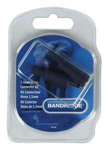 Bandridge BPP300 kabel-connector 1x 3.5mm Male, 1x 3.5mm Female Zwart