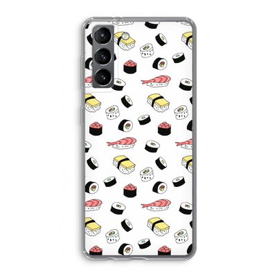 Sushi time: Samsung Galaxy S21 Transparant Hoesje