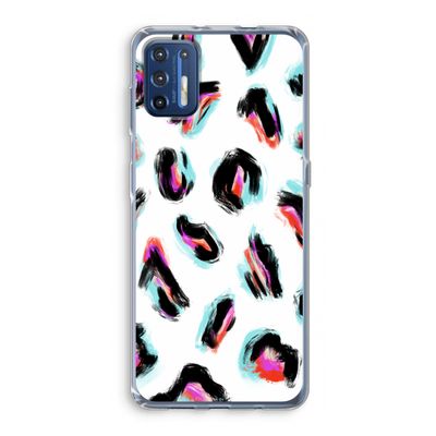 Cheetah color: Motorola Moto G9 Plus Transparant Hoesje