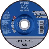 PFERD 62215717 E 150-7 SG ALU Afbraamschijf gebogen Diameter 150 mm Boordiameter 22.23 mm Aluminium, Non-ferrometaal 10 stuk(s)