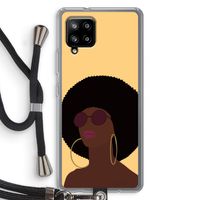 Golden hour: Samsung Galaxy A42 5G Transparant Hoesje met koord