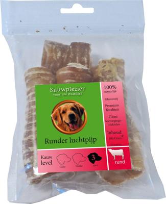 Natuurlijke Snack runderluchtpijp 100g in zak - Gebr de boon