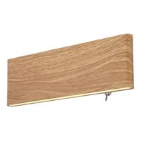 Globo Design wandlampSiegfried S hout met schakelaar - 41751W-8