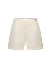 Le Chic Meisjes short tweed - Dutti - Off wit