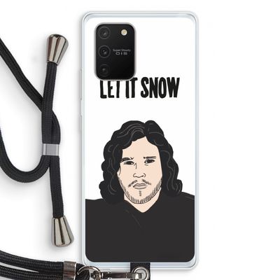 Let It Snow: Samsung Galaxy S10 Lite Transparant Hoesje met koord