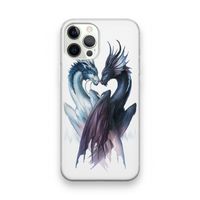 Yin Yang Dragons: iPhone 12 Pro Transparant Hoesje
