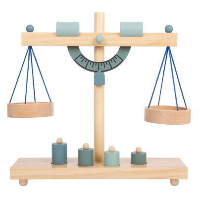 Small Foot houten weegschaal met gewichten, 5dlg.