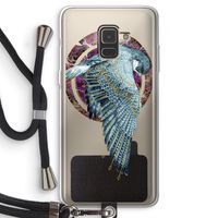 Golden Falcon: Samsung Galaxy A8 (2018) Transparant Hoesje met koord