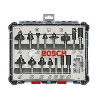Set van 15 gemengde freesjes met 6 mm schacht BOSCH - 2607017471