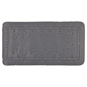 Differnz Tutus inlegmat bad - 100% PVC - anti-slip laag - 68 x 36 cm - antraciet