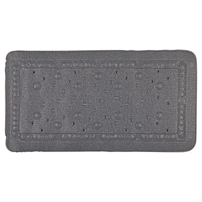 Differnz Tutus inlegmat bad - 100% PVC - anti-slip laag - 68 x 36 cm - antraciet