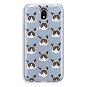 It's a Purrr Case: Samsung Galaxy J5 (2017) Transparant Hoesje