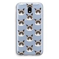 It's a Purrr Case: Samsung Galaxy J5 (2017) Transparant Hoesje