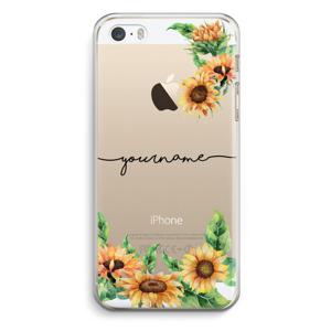 Zonnebloemen: iPhone 5 / 5S / SE Transparant Hoesje