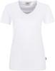 Hakro 181 Women's V-neck shirt MIKRALINAR® - White - 3XL