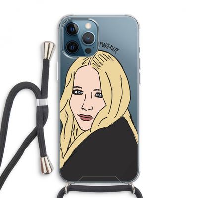 Mary Kate: iPhone 12 Pro Max Transparant Hoesje met koord