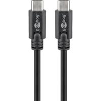 Goobay sync & charge super speed usb-c kabel (zwart, 3 meter)
