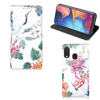 Samsung Galaxy A20e | Hoesje maken | Bird Flowers