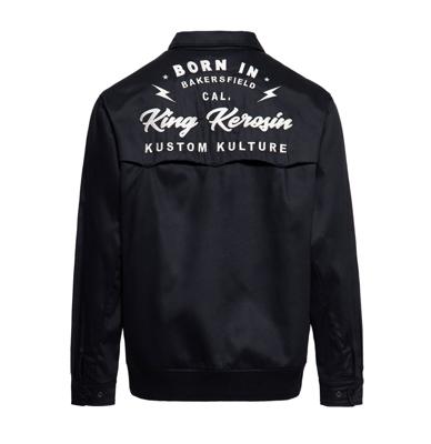 King Kerosin Born In Gabardine Jacket Black -L