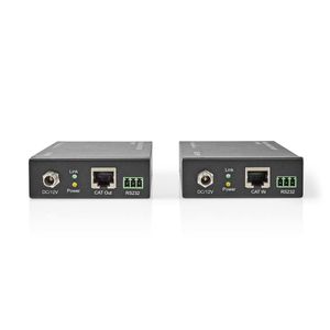 HDMI©-Extender | Over Cat6 | tot 60 m | 4K@60Hz | 18 Gbps | Metaal | Antraciet